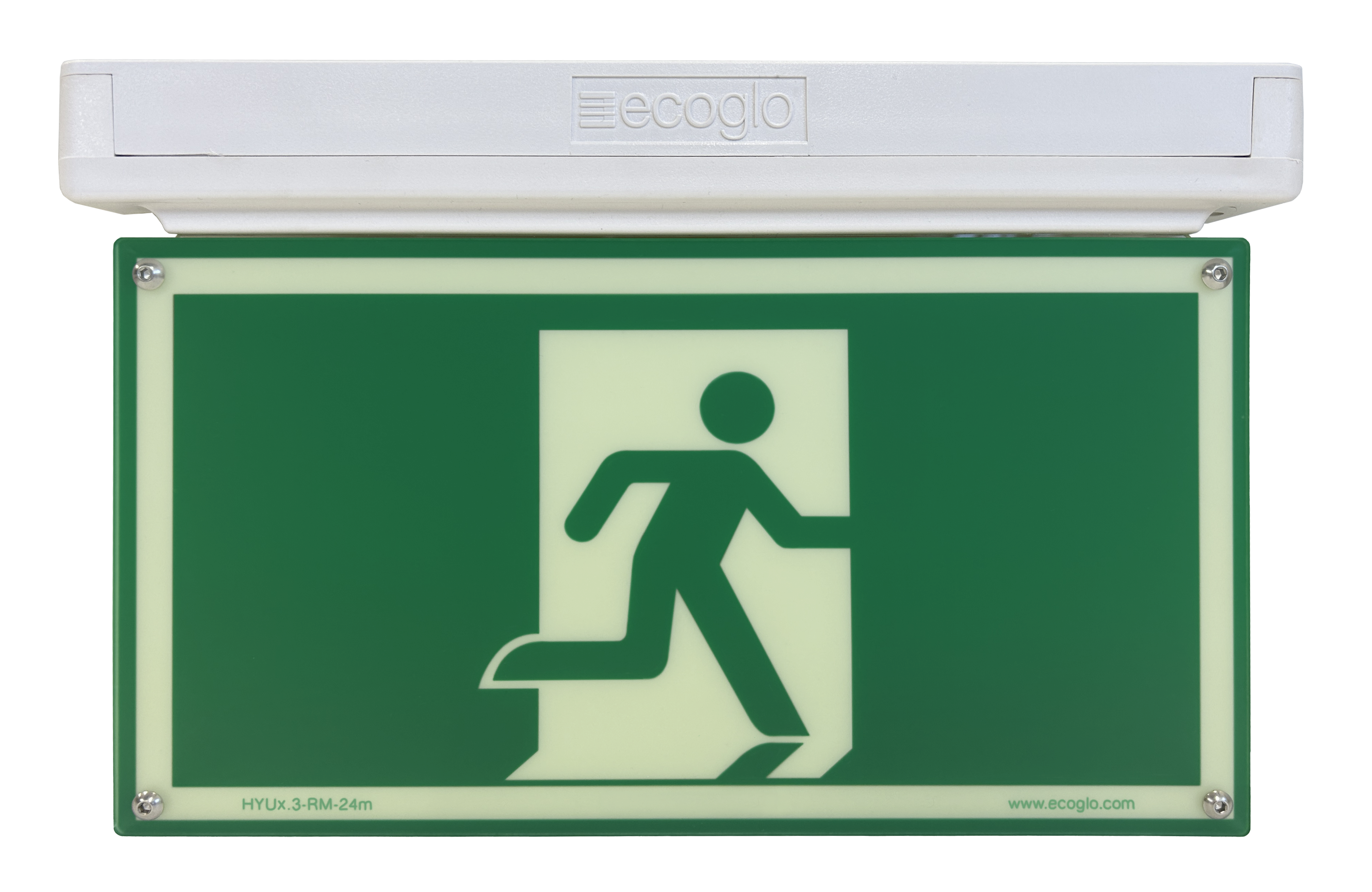 Hybrid LED Exit Sign — Running Man