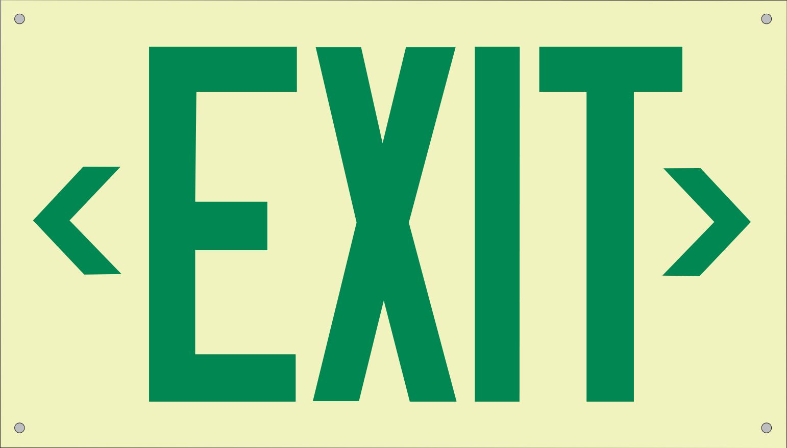 UL 924 Exit Double Arrow