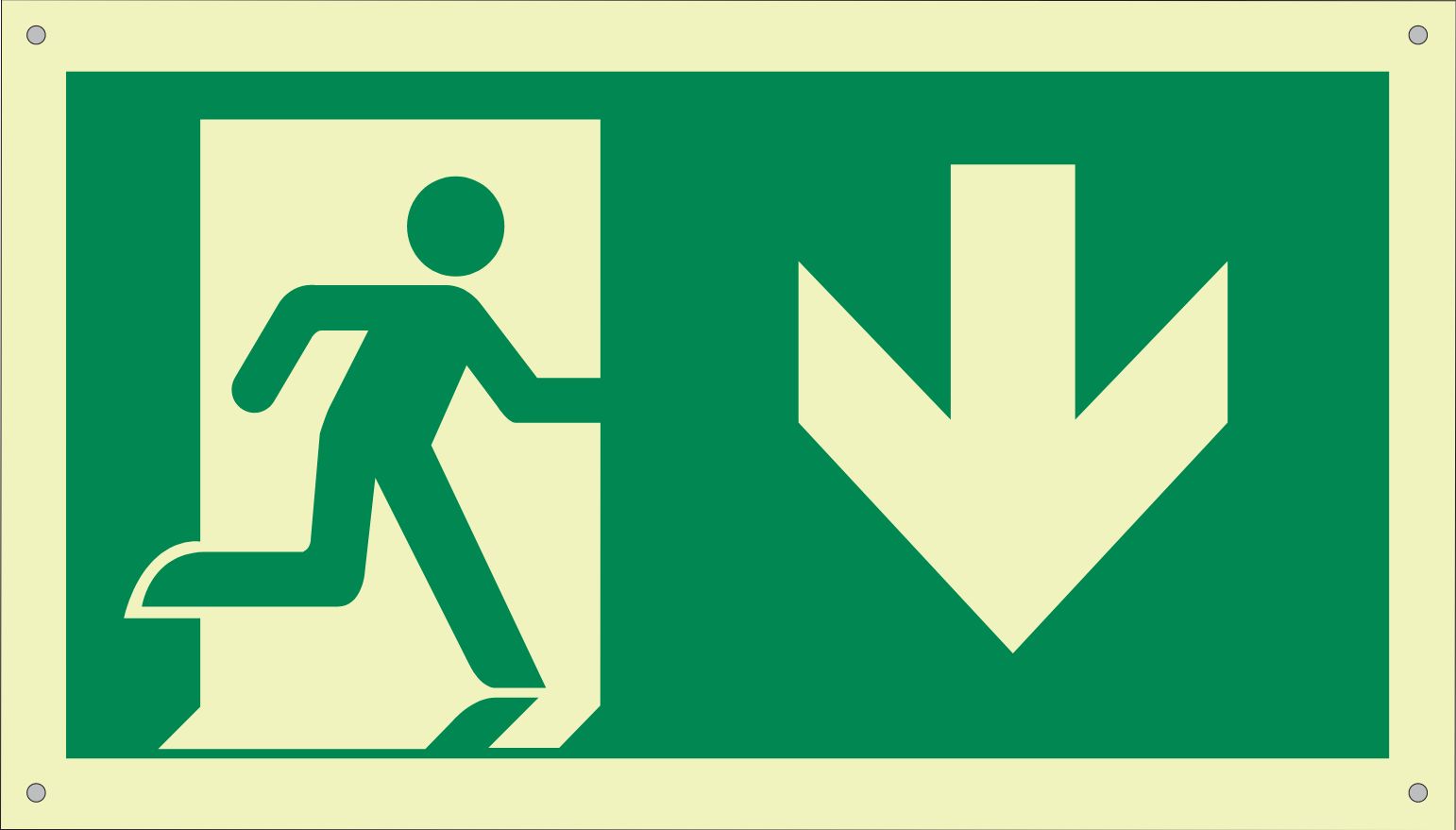 UL 924 Pictogram — Down Arrow