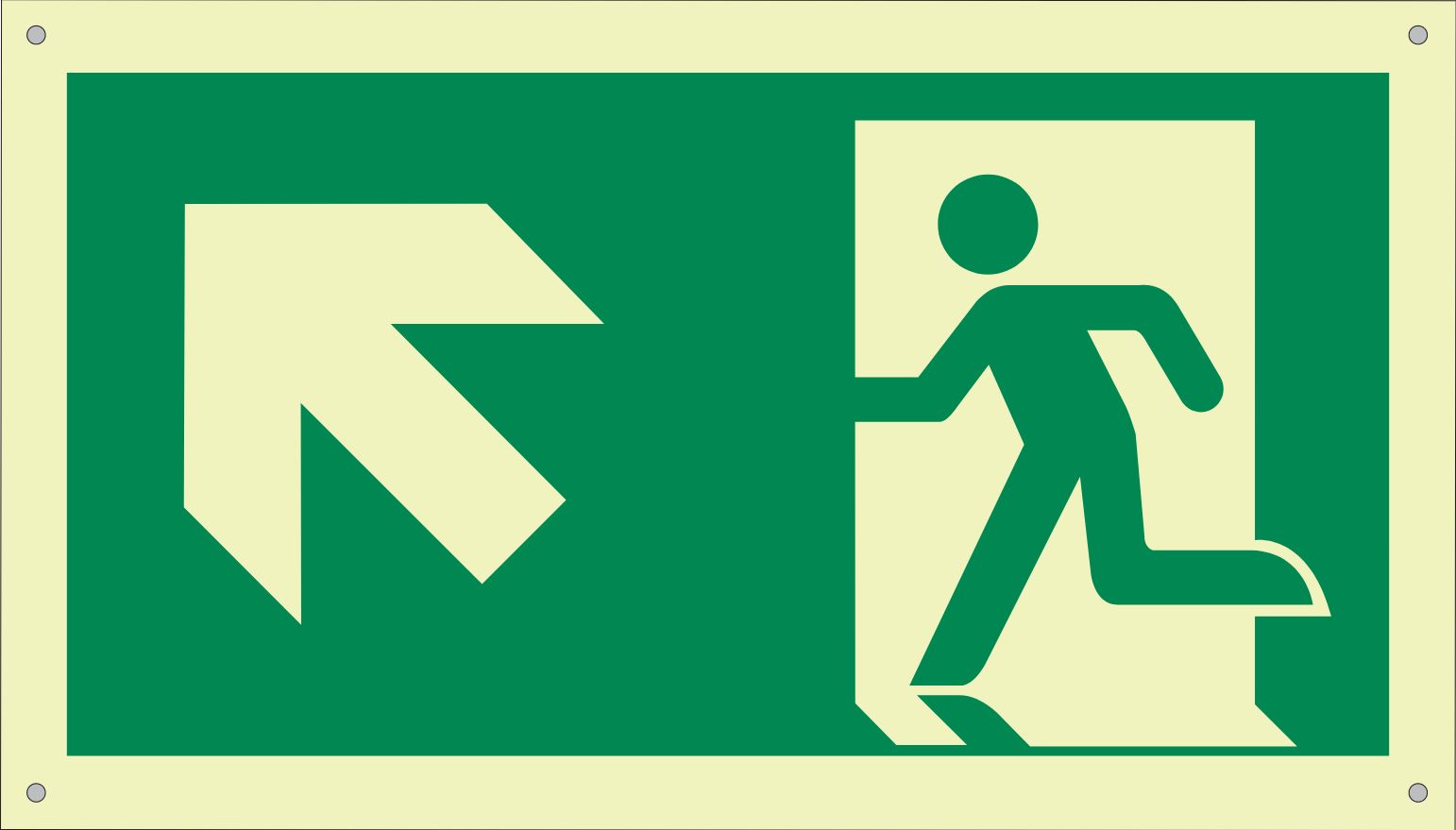 UL 924 Pictogram — Up Left Arrow