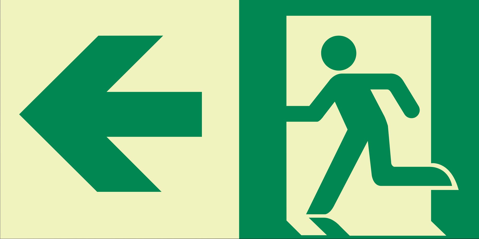 UL 1994 Pictogram — Left Arrow